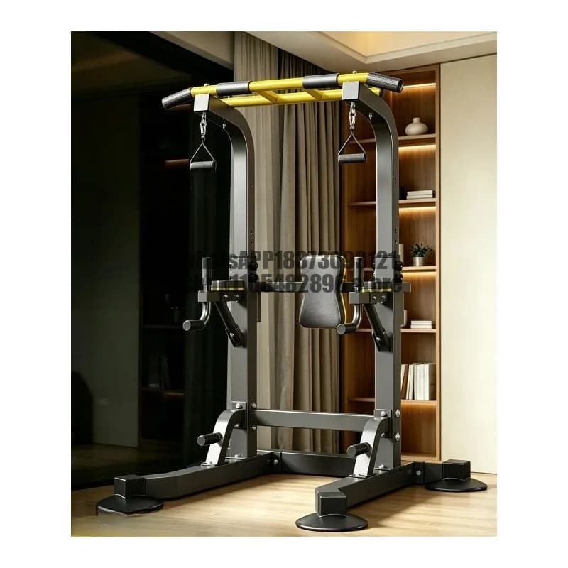 Home pull-up device, indoor multifunctional floor hanging bar fitness equipment