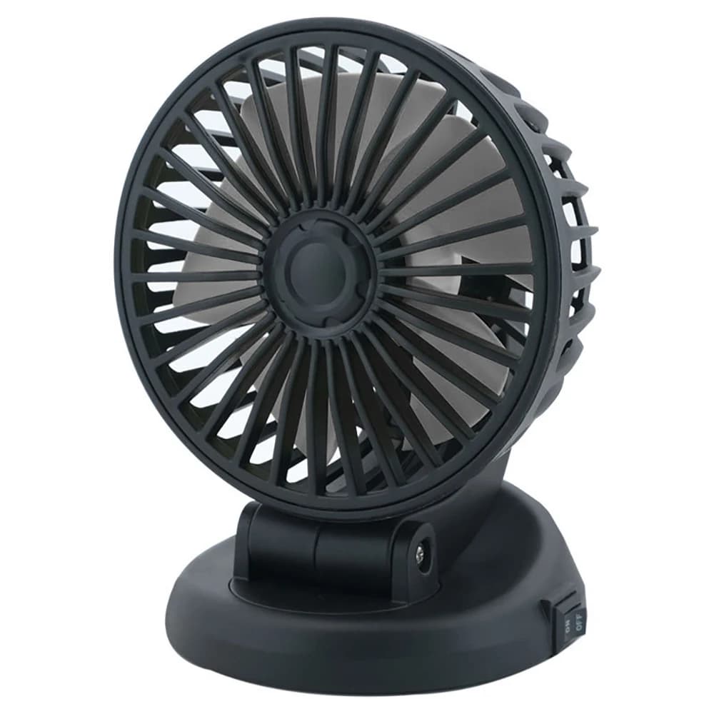 Ventilatore per auto 5V a testa singola, regolabile, con spina accendisigari per camion, SUV, camper e furgoni