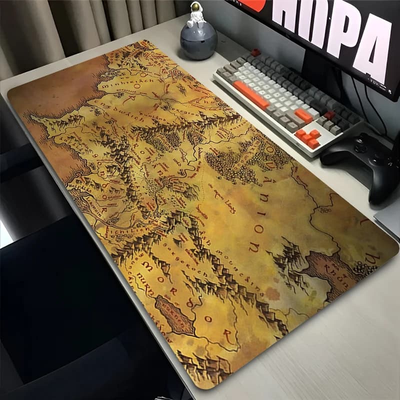 Large Gaming Mouse Pad T-The Lord of the Rings Gamer Keyboard Mousepad Office Laptop Desk Mat Anti-fray Pad Extended Mouse Mats