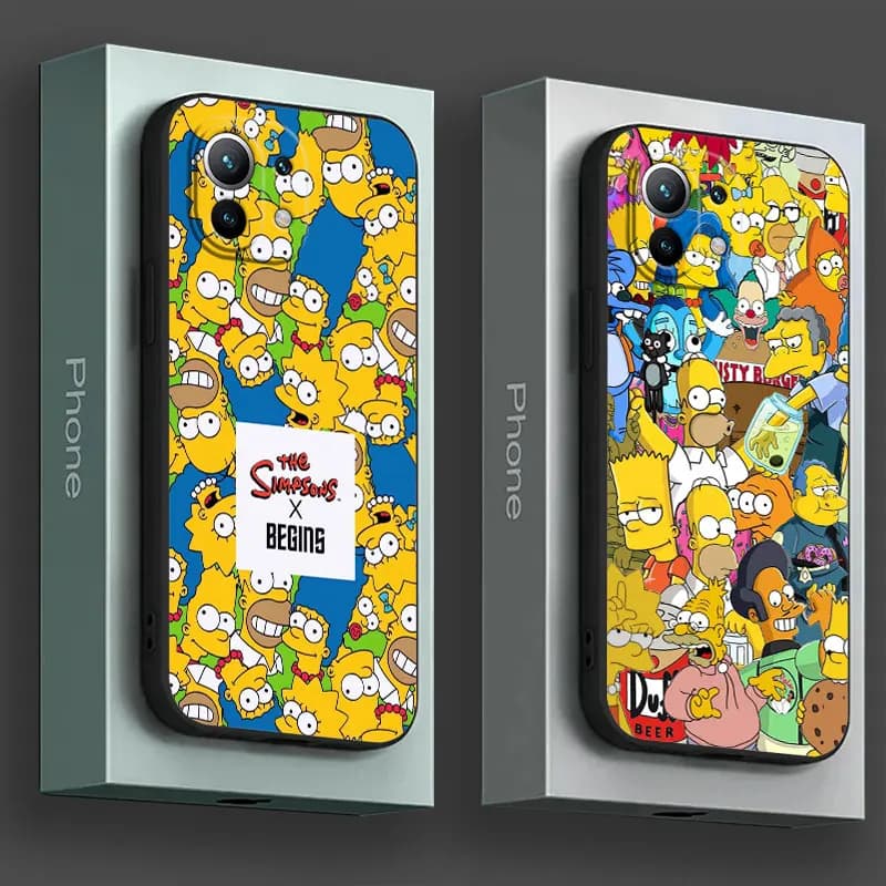 Cover per Telefono Poco X8Pro Max X5 X6 X7 X8 M6 M7 M8 F6 F7 Pro F8 Homer S-Simpson-Family per Xiaomi 13T 14T 15T Pro 15 Ultra