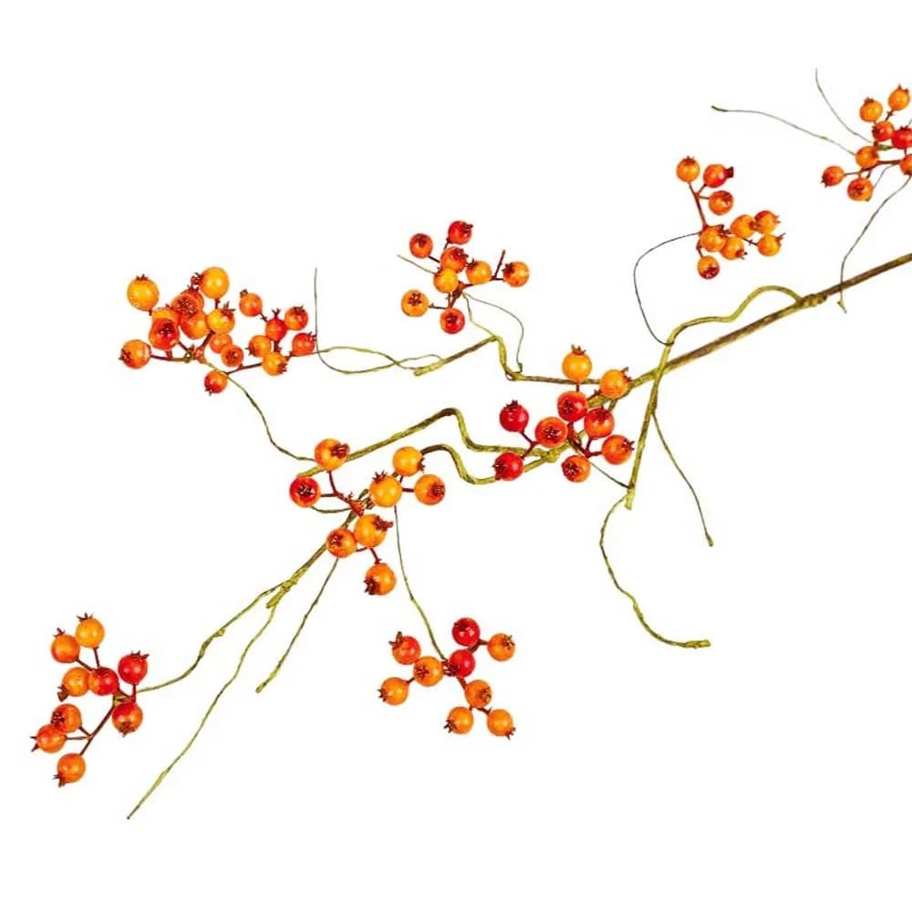 Artificial Berries Coppers in Foam, Fine Luxury Fruits in Plastic, Flowers and Elegant Artificial Plants