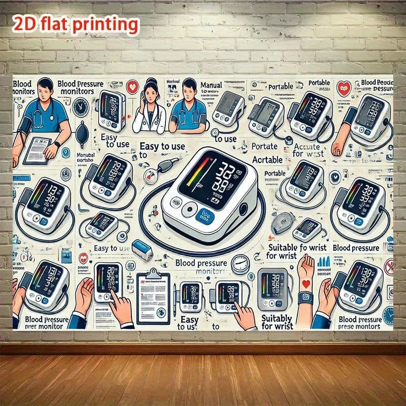 Economical and portable blood pressure monitor, banner for party choice, suitable for families