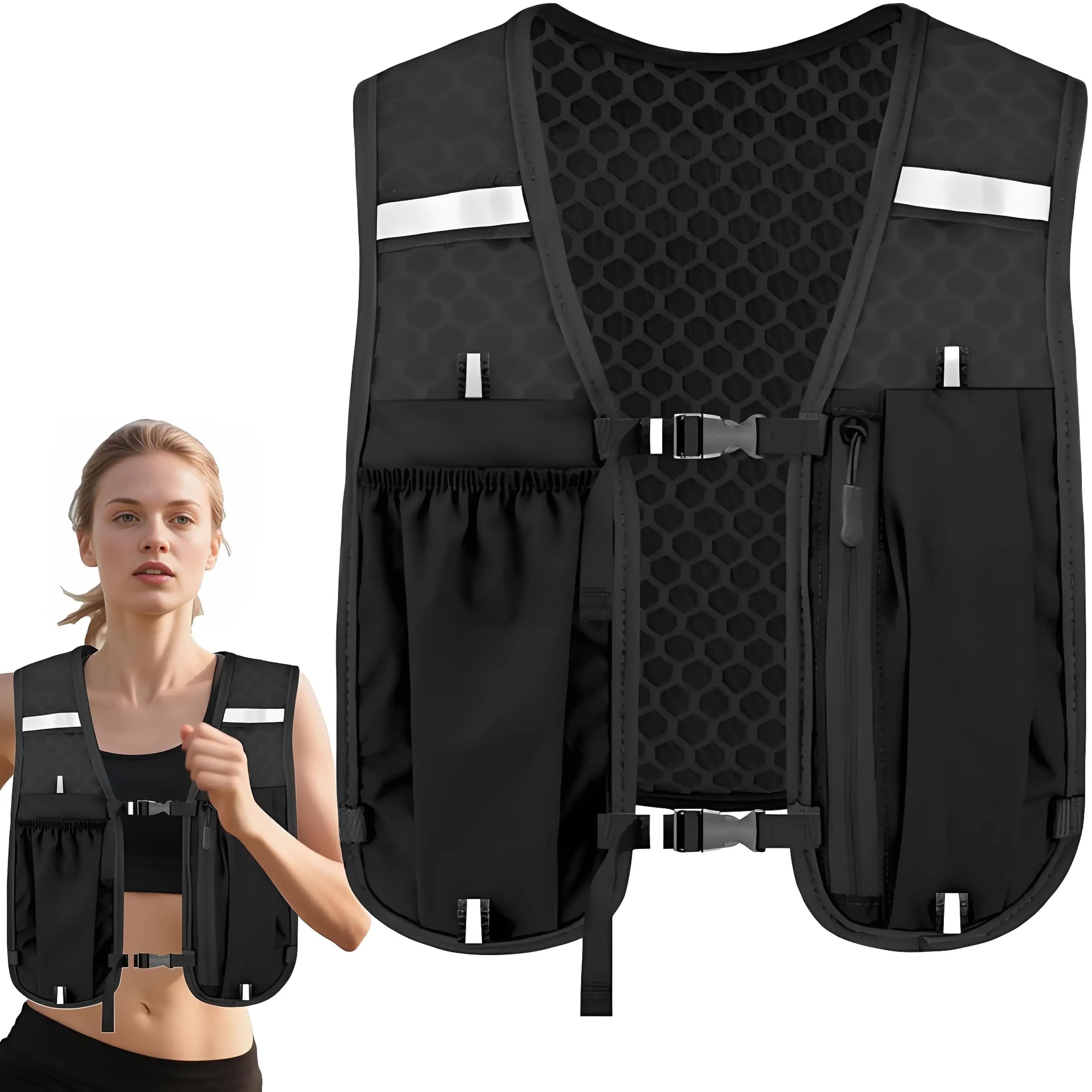 Gilet Idratazione Leggero da Corsa con Porta Telefono, Zaino Borsa Acqua, Marsupio per Sport all'Aperto Ciclismo Escursionismo