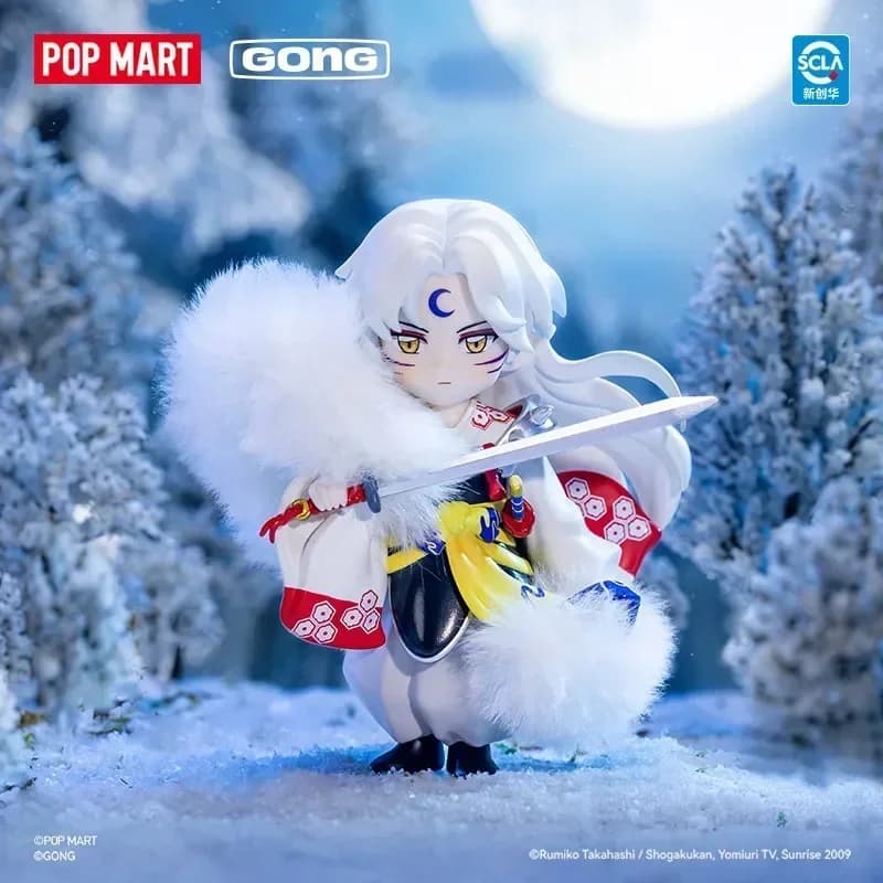 POP MART GONG Inuyasha Warring States Journey Series Blind Box Doll Mystery Box Toys Trendy Surprise Box Anime Action Figure