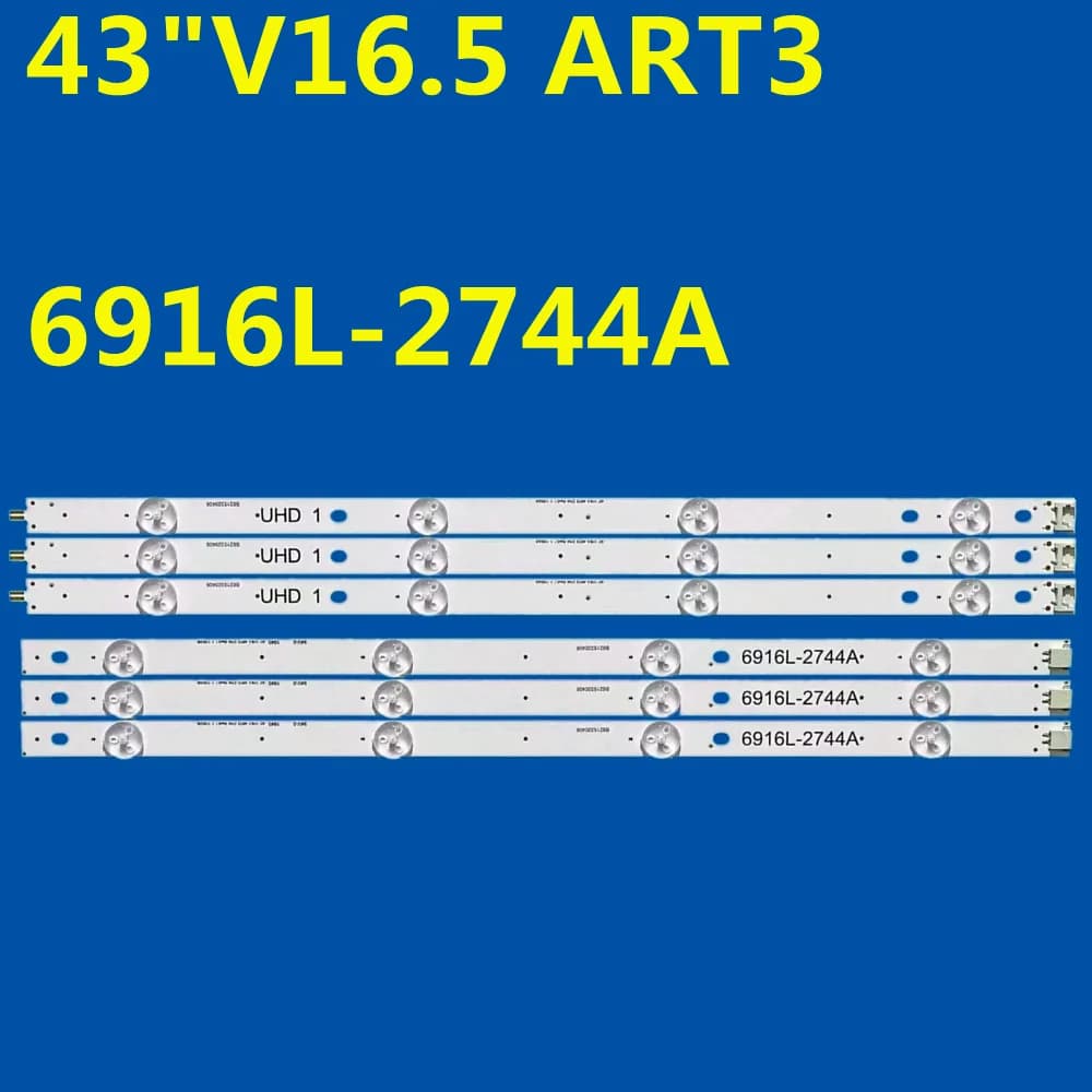 LED Strip For 43UH610T 43UH603V 43UH620V 43UH630V 43"V16.5 ART3 2744 REV0.1 UHD 1 6916L-2744A LC430DGE (FJ) (M2)