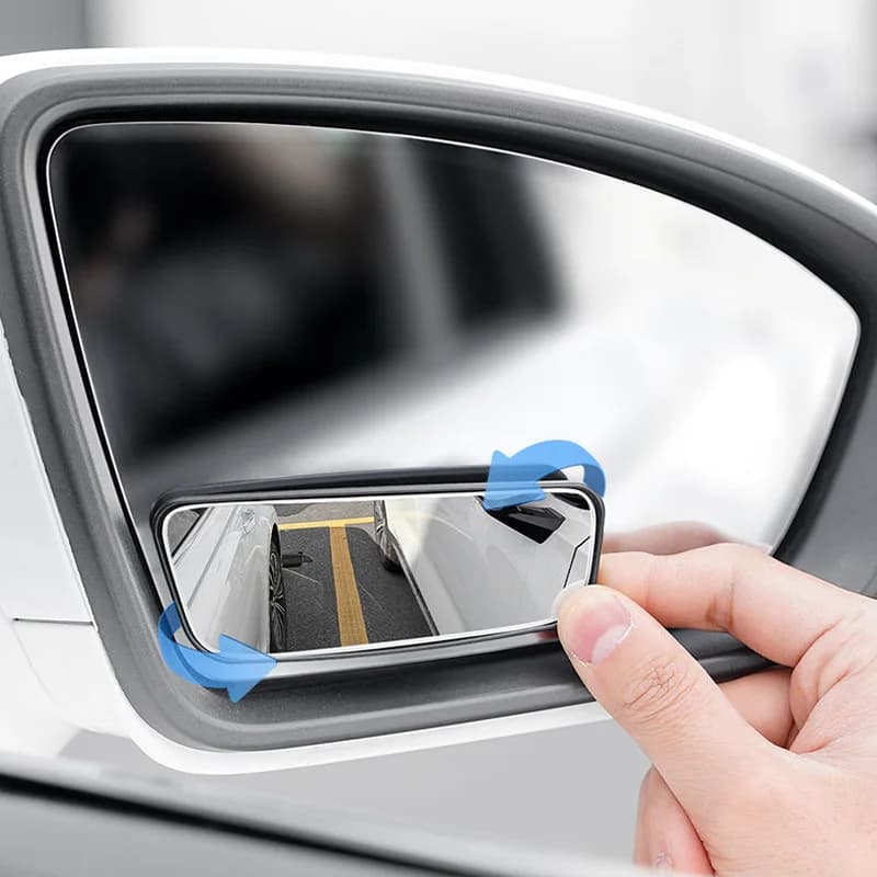 2 pezzi specchio per punto cieco regolabile a 360 gradi specchietto retrovisore ausiliario per auto specchietti grandangolari con cornice rotonda per retromarcia per auto