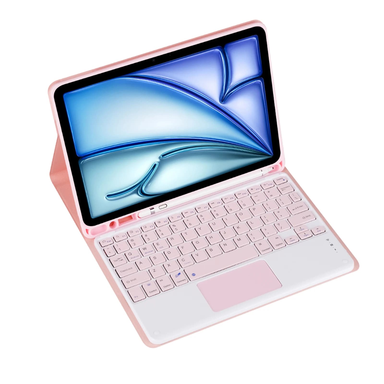 Custodia con tastiera retroilluminata wireless rimovibile magnetica per Samsung Galaxy Tab A7 Cover e mouse per tastiera tablet SM-T500/T505 da 10,4 pollici