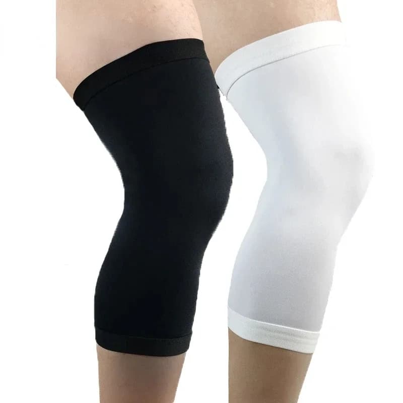 1pc ginocchiere sportive morbide compressione inginocchiata traspirante elastica fitness ciclismo basket gamba manica supporto ginocchio guardia tutore