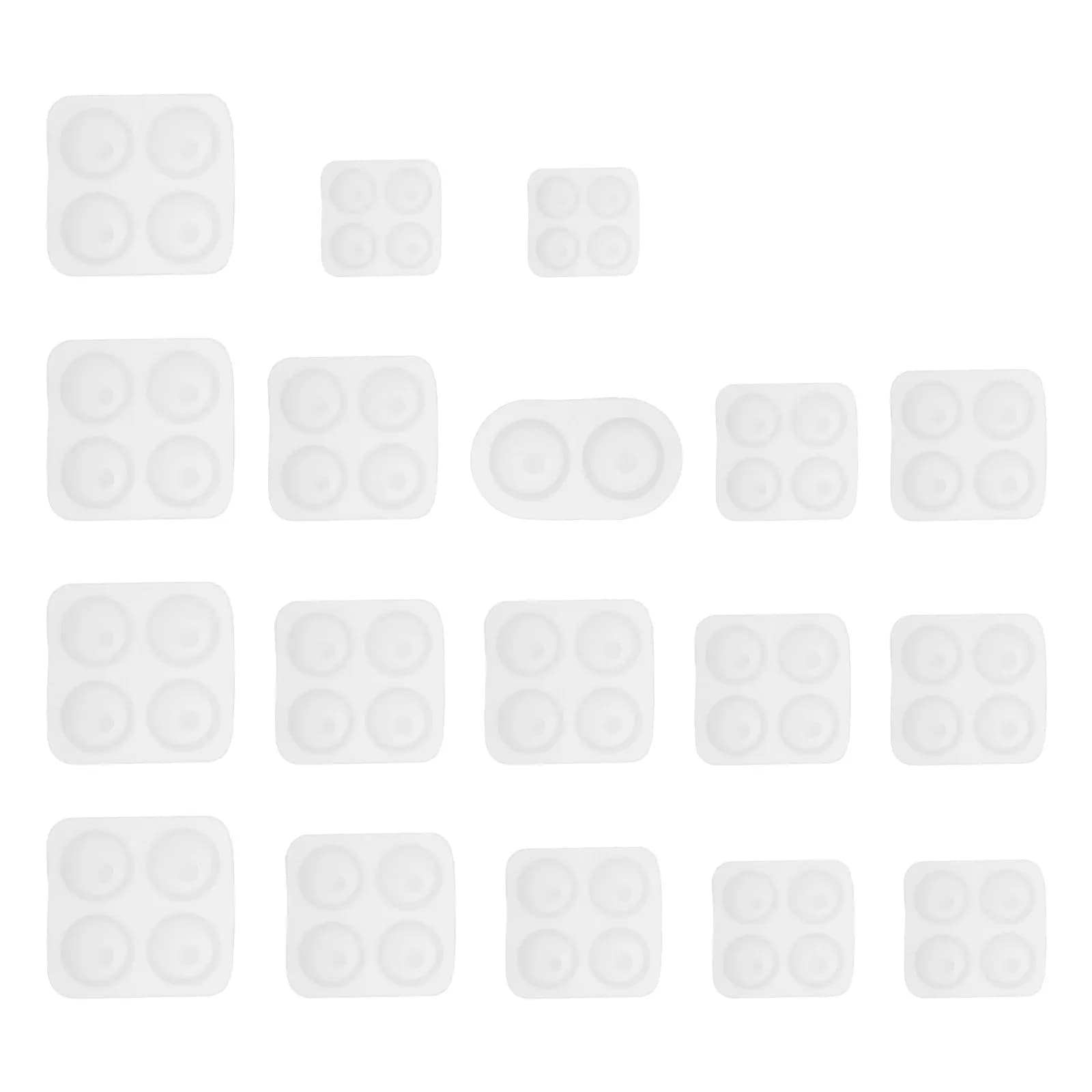 Set di 18 Stampi in Silicone per Occhi, Stampi in Resina per Creazioni Fai-da-Te, Occhi in Resina Epossidica Leggeri e Facili da Sformare, con Glitter e Fiori