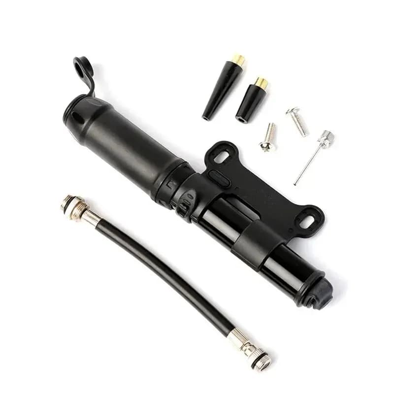 Mini pompa per bicicletta 100 PSI aria portatile MTB pompa d'aria per bicicletta da strada valvola Presta Schrader pompa per pneumatici per mountain bike con tubo flessibile
