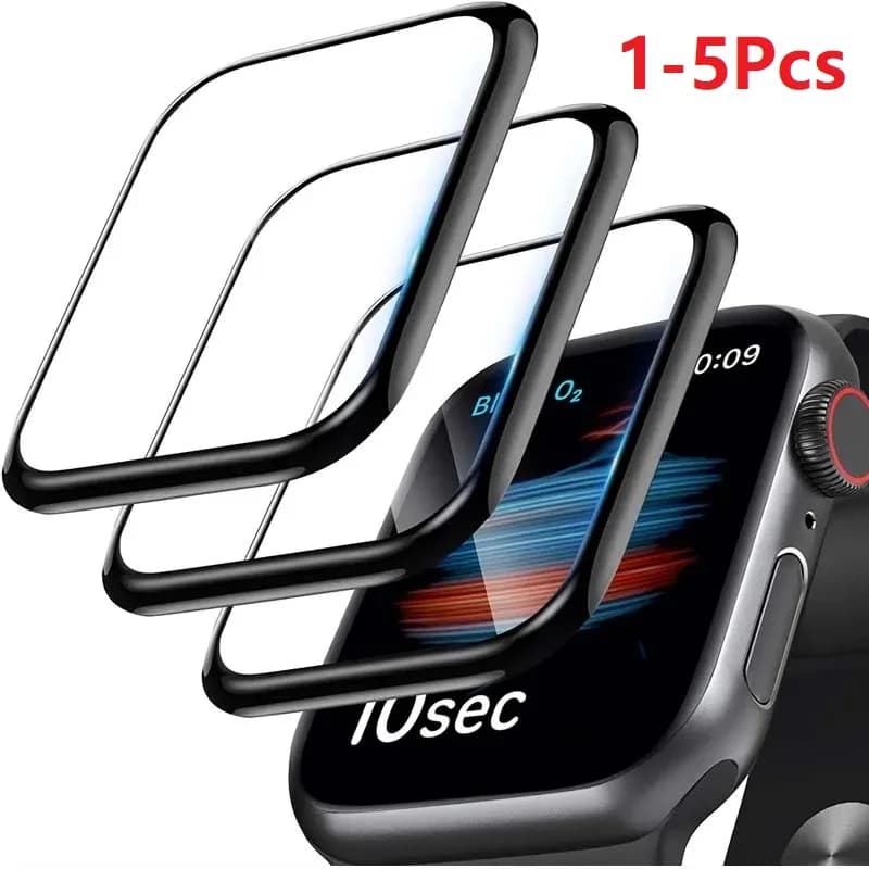 1-5 pezzi protezione schermo completamente curva per Apple Watch Ultra 2 49MM per Iwatch serie 9 8 7 6 5 4 SE2 40MM 41MM 45MM
