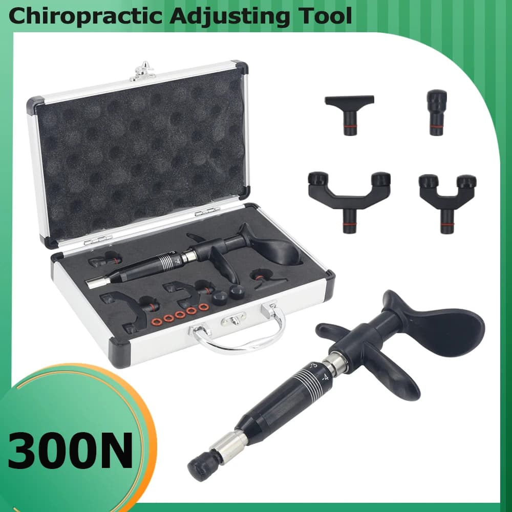 Tools for Chiropractics, 6 Level Manual Massage Gun, Cervical Column Corrector, Portable Massage for Osteopathy and Health Care