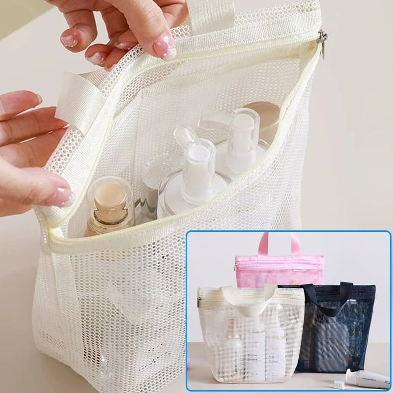 1/3pcs Mesh Makeup Toiletry Storage Bags Handbags Portable Travel Washing Body Shower Tools Organizer Hanging Cosmetic Pouch