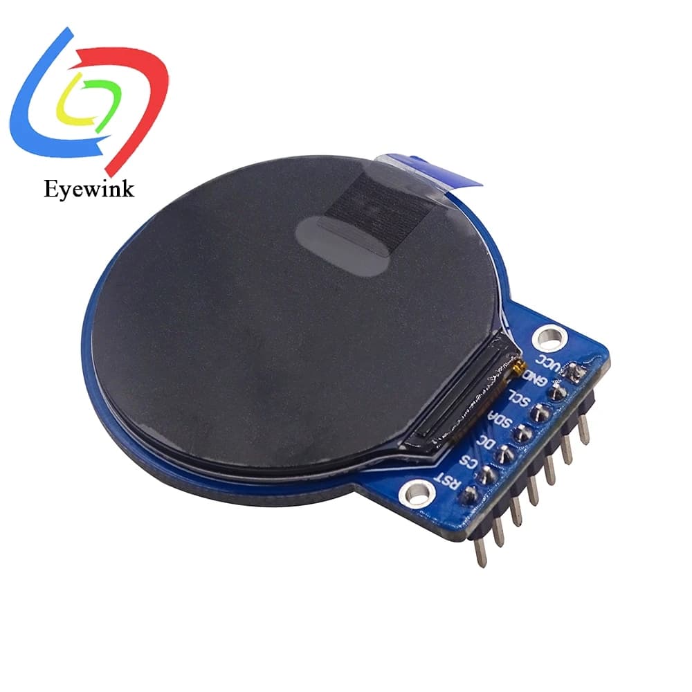 Modulo LCD TFT SPI da 1,28 pollici 7PIN 8PIN Schermo rotondo a colori Adattatore Scheda PCB GC9A01 Drive
