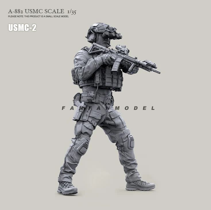 Kit modello soldato in resina 1/35 US. figura in resina fai da te uomo militare autoassemblato A-882