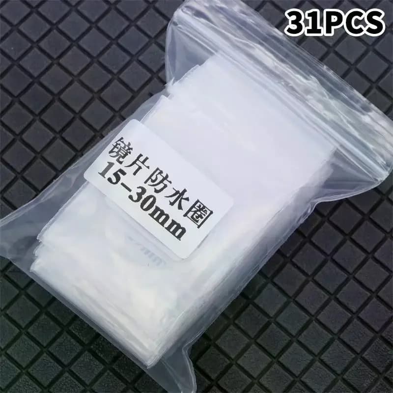 31/51Pcs Watch Mirror Glass Sealing Rings Kit Waterproof Rubber Ring Set Mixed Size Watches Repair Parts