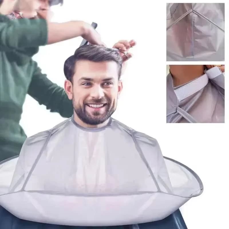 Parrucchiere Mantella da barbiere Grembiule impermeabile Mantella da taglio Copertura Ombrello Mantelle per taglio di capelli Strumento per lo styling