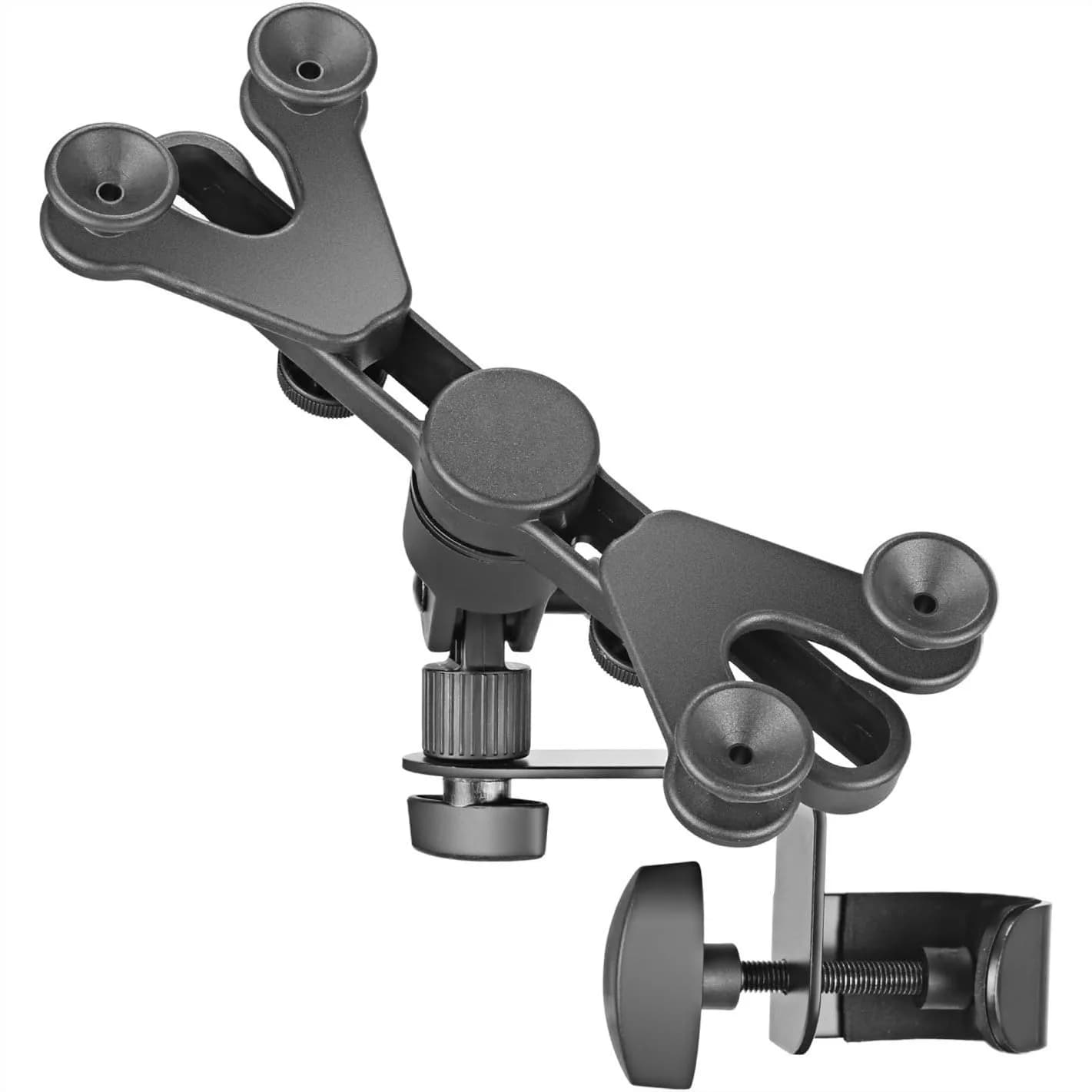 Supporto Regolabile per Tablet da Stativo Musicale, Supporto Girevole a 360 Gradi per iPad e Schermi da 7-11 Pollici, Portatile Nero