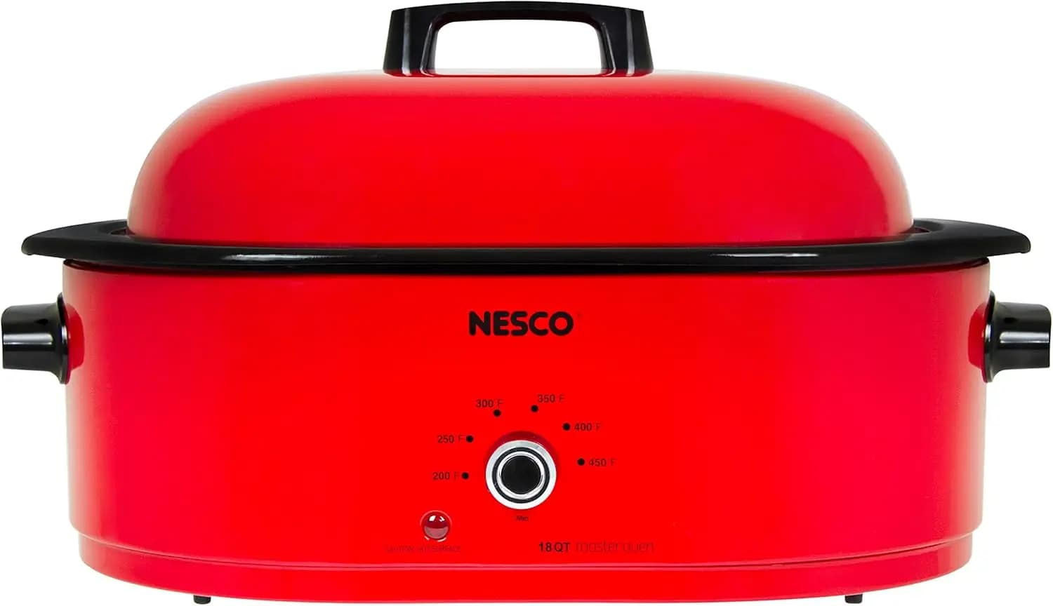 Pentola elettrica per cottura lenta da 18 litri con controllo della temperatura a gamma completa, colore rosso