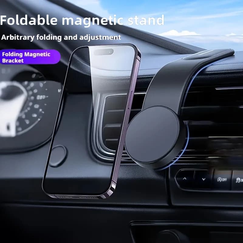 Supporto per telefono per auto per cruscotto Console centrale Supporto magnetico per pasta GPS Supporto per telefono cellulare regolabile per auto