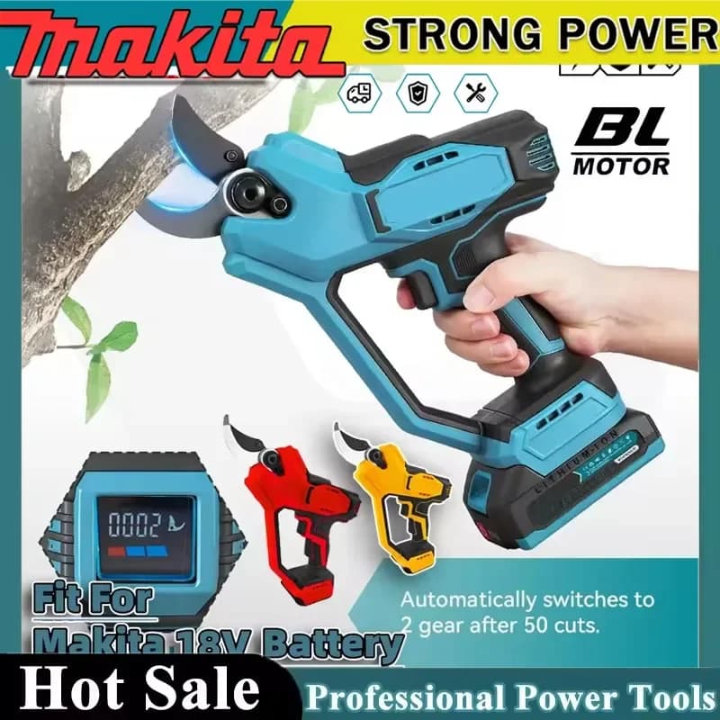 Electric Scissors with Brushless Makita Battery, 35mm High Power Pot, Electric Tool for Milwaukee DEWALT
