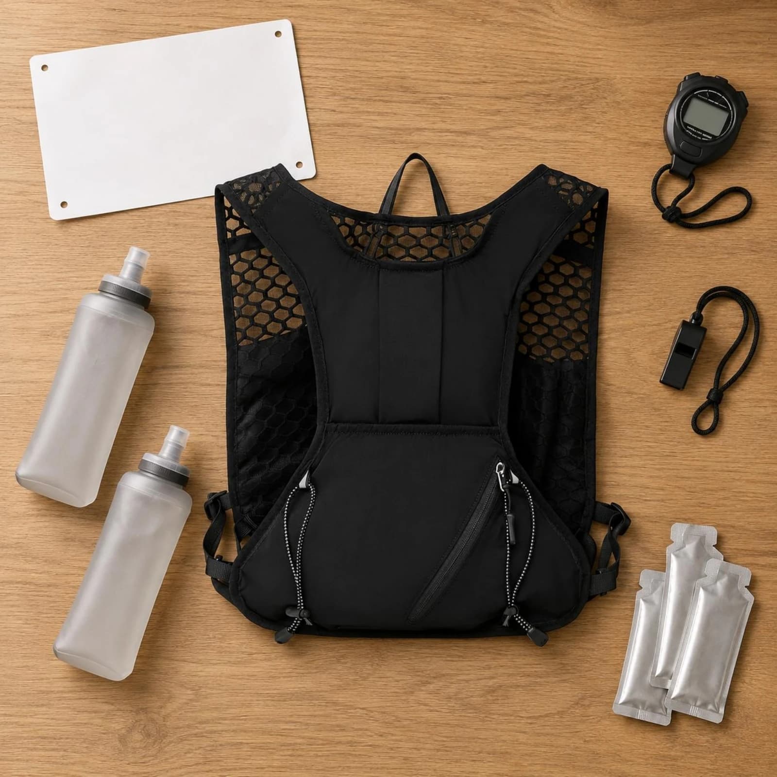 Running Hydration Vest Breathable Mesh Hydration Vest Running Backpack Wear-Resistant Drink Pack Padded