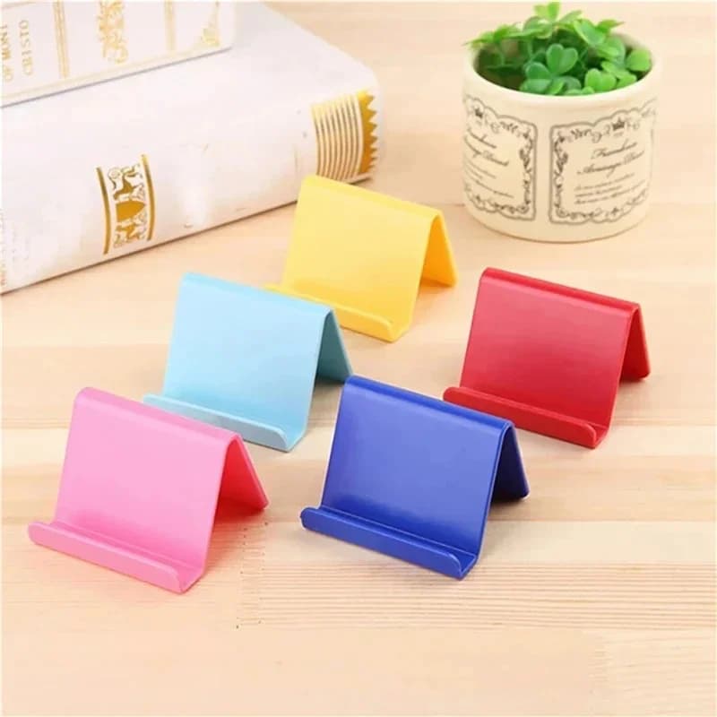1-4Pcs Mini Portable Kitchen Phone Holder Universal Movable Lazy Bracket Fashion Convenience Cellphone Mount Plastic Stand