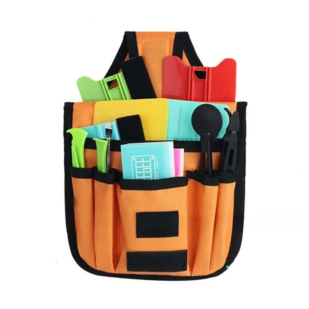 ALIWRAP Utility Car Wrap Strumenti Borsa di stoccaggio Squeegees Holder Piccola tela Borsa per attrezzi a tracolla per finestra Tinta Riparazione auto