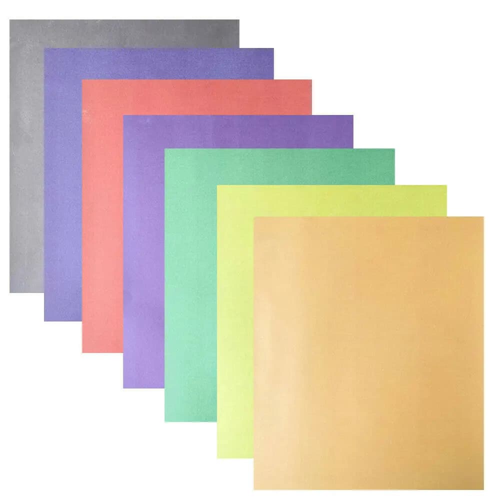 Infusible Transfer Ink Sheets 7pcs 10"x12" Solid Color Sublimation Transfer Paper for Cut Mug Press for DIY Tshirts Tote Bags