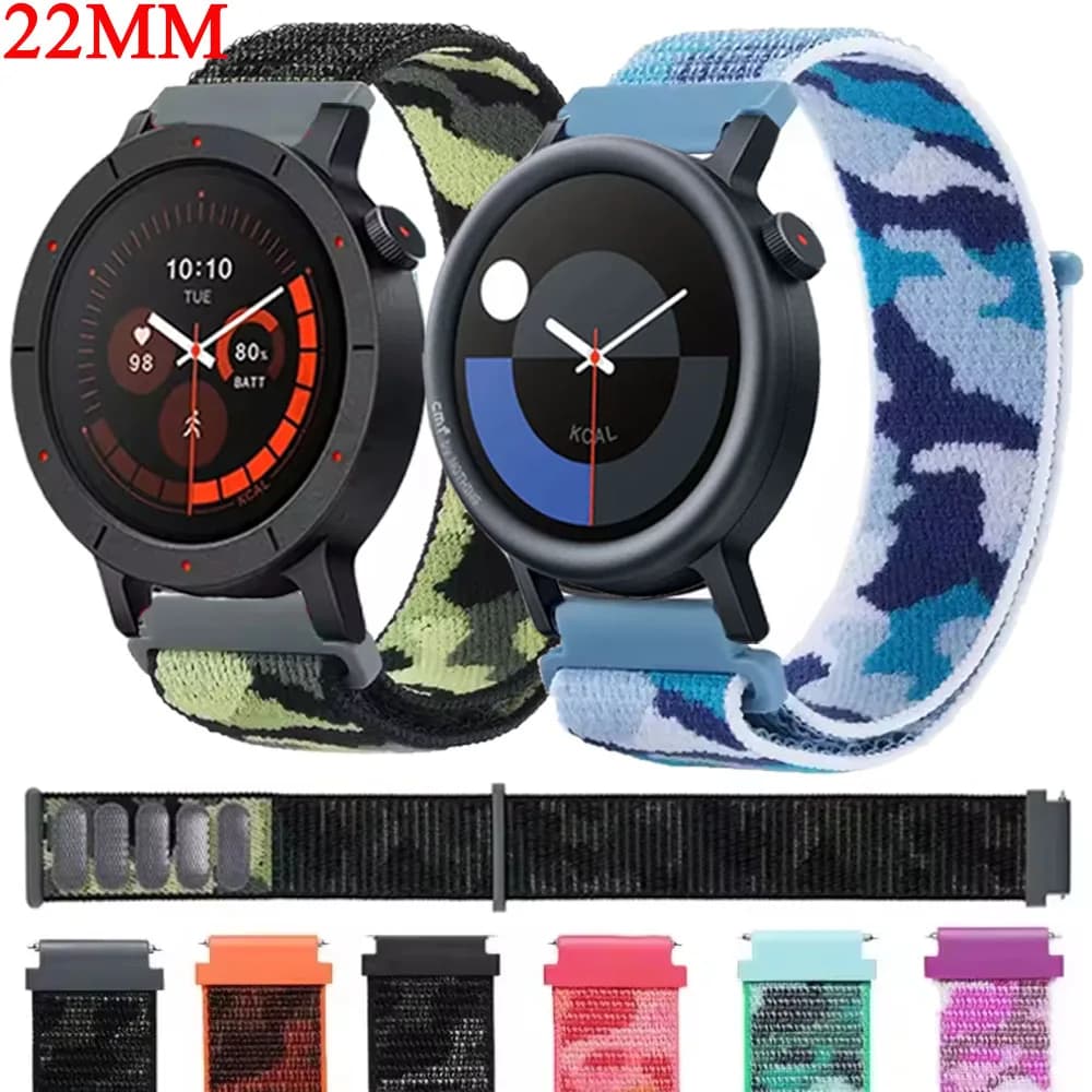 Cinturino in nylon per CMF By Nothing Watch Pro 3 2 1 Bracciale da 22 mm per cinturino Amazfit Balance/Xiaomi S4 S3/Redmi 5 Lite