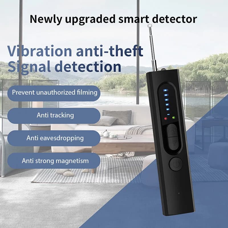 Rilevatore di Telecamere Nascoste Anti-Spionaggio Localizzatore GPS per Auto Dispositivo di Ascolto Scanner Wireless RF per Tutti i Segnali Gadget per Protezione e Sicurezza