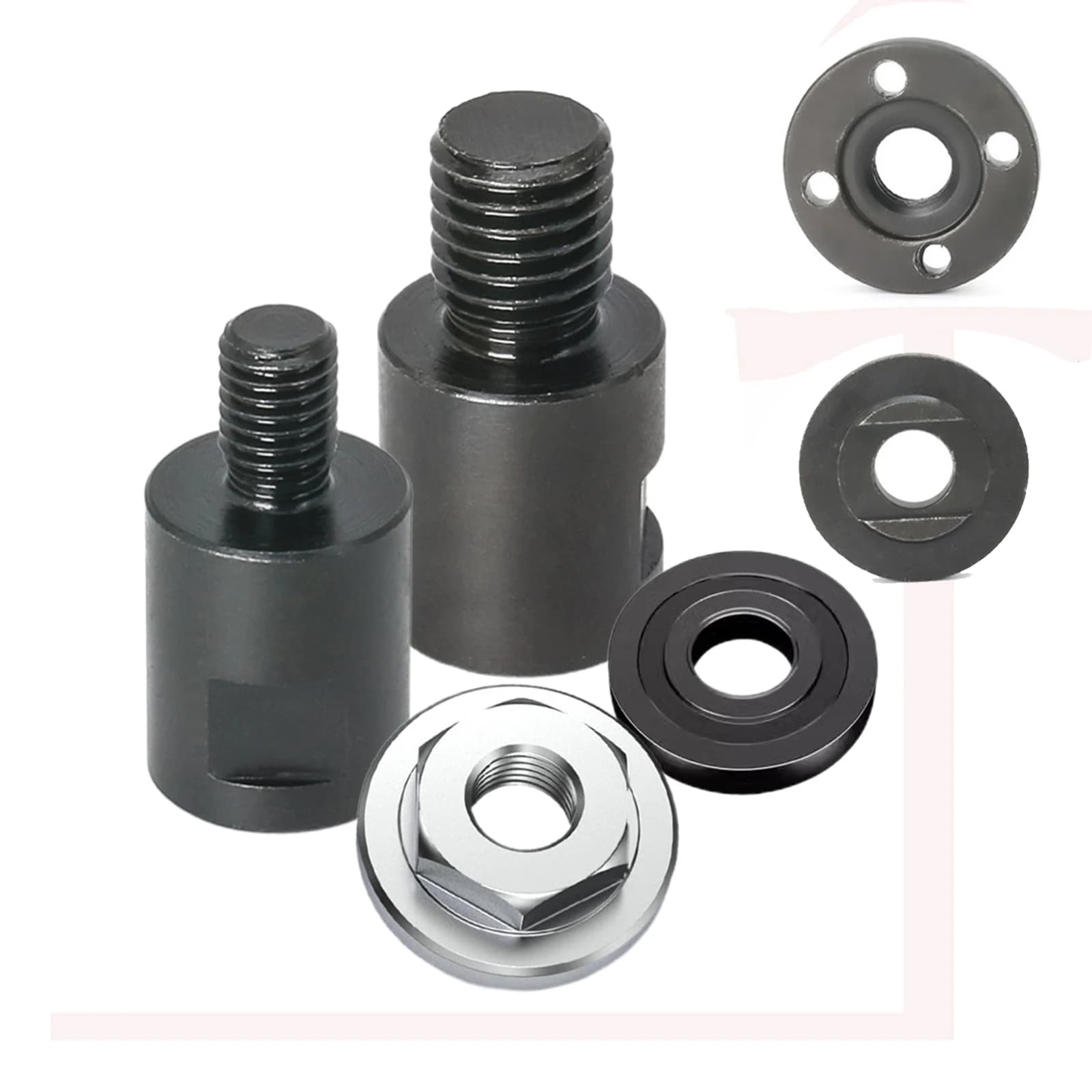 Convertitore adattatore per smerigliatrice e set di piastre per accessori per smerigliatrice angolare M14 M10 Set di piastre di pressione per asta di conversione per punta da trapano