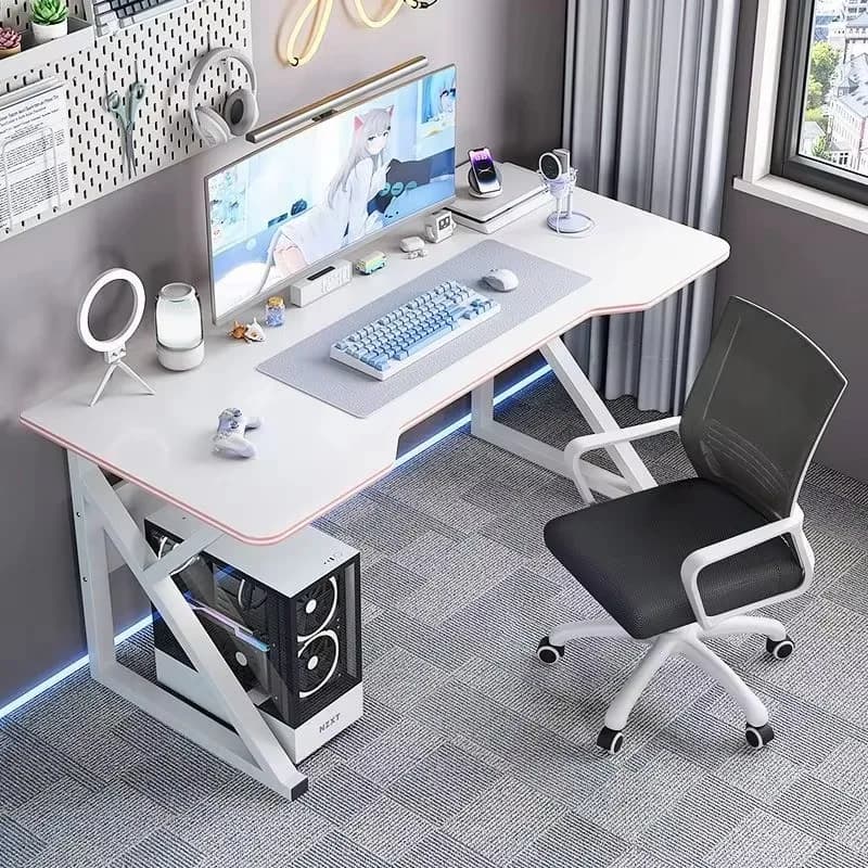 Hot Cheap Modern Simple Game Table and Chair Set With Shelf High Quality Home Computer Table Office Gaming Desk Organizer