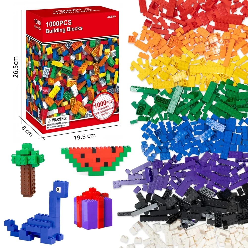 2026 NUOVO Set Creativo di Blocchi da Costruzione 300/1000 Pezzi, Puzzle Educativo Urbano Classico, Giocattolo Assemblabile per Compleanno, Regalo per Bambini