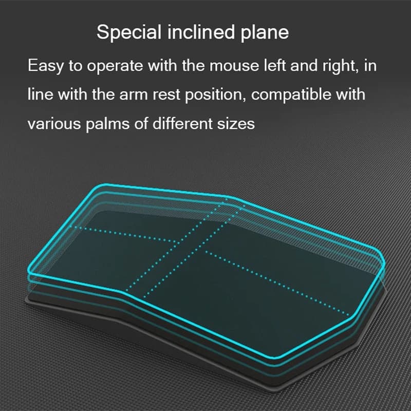 Nuovo tappetino per mouse con geometria solida Tappetino per mouse rigido in PU composito di grandi dimensioni + ABS per prevenire danni al polso Tappetino da gioco per ufficio