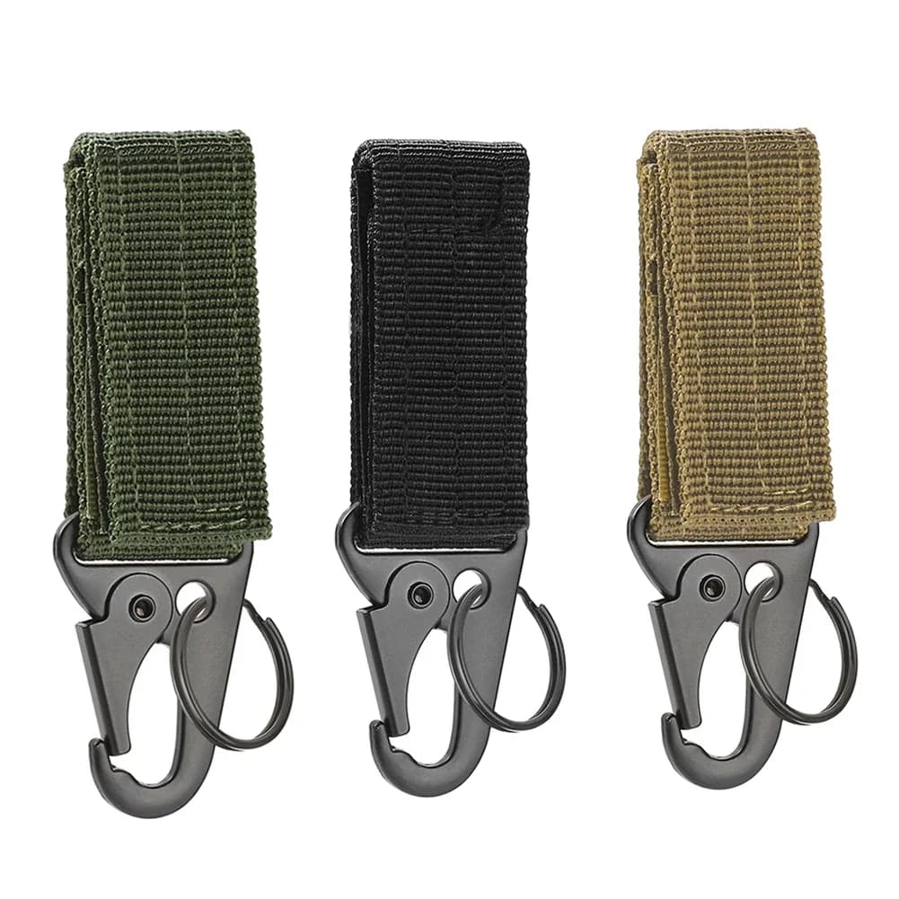 1PC Tactical Hanging Buckle Nylon Belt Hook Buckles Outdoor Climbing Camping Tools accessori portachiavi con moschettone