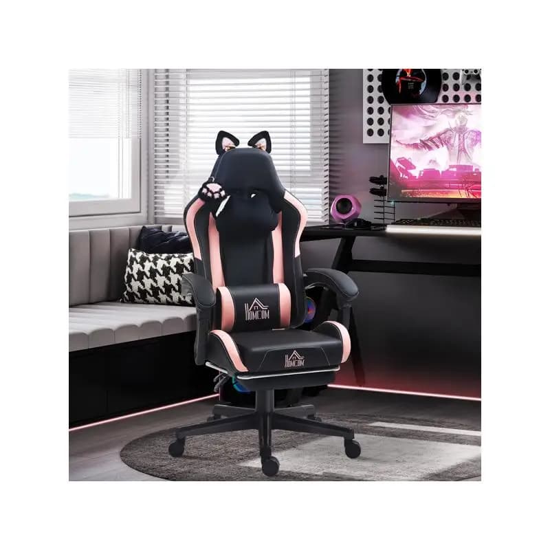 Sedia da gaming dal design ergonomico per un massimo comfort e supporto, ideale per l'home office o l'installazione di giochi