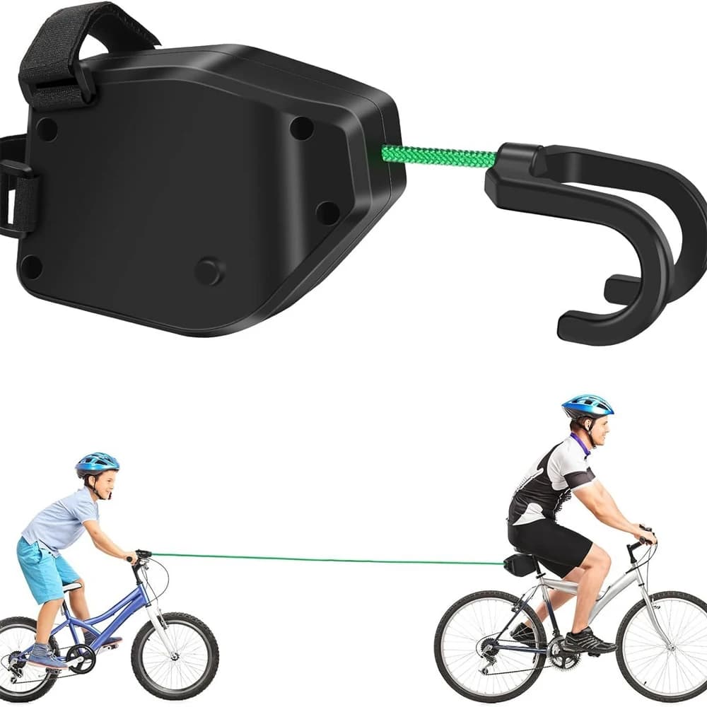 Bicycle tow rope - Outdoor mountain bike traction rope for parent-child cycling, bike pulling device for family adventures