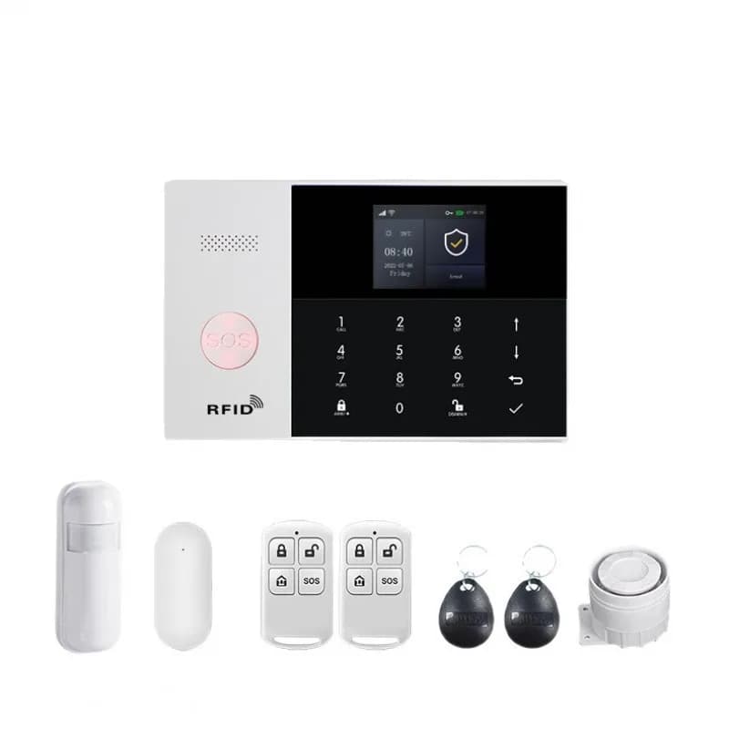 Allarme antifurto TUYA wifi+GSM/WIFI+4G, allarme antifurto graffiti a infrarossi multilingue