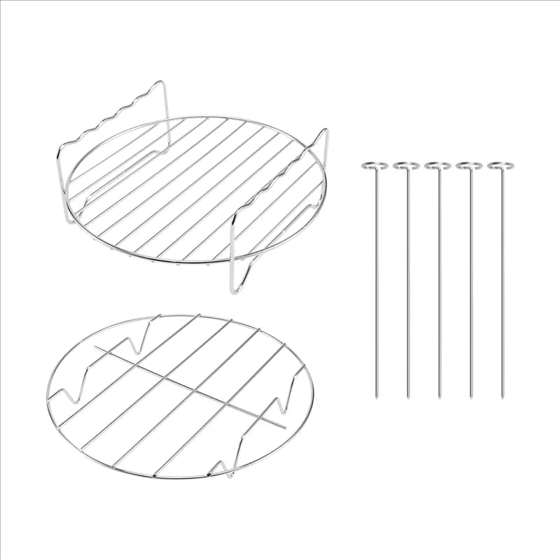 2 pieces air fryer accessories set of racks for double layer multi-purpose rack air fryer with XL Power -Y48A fryer skewer