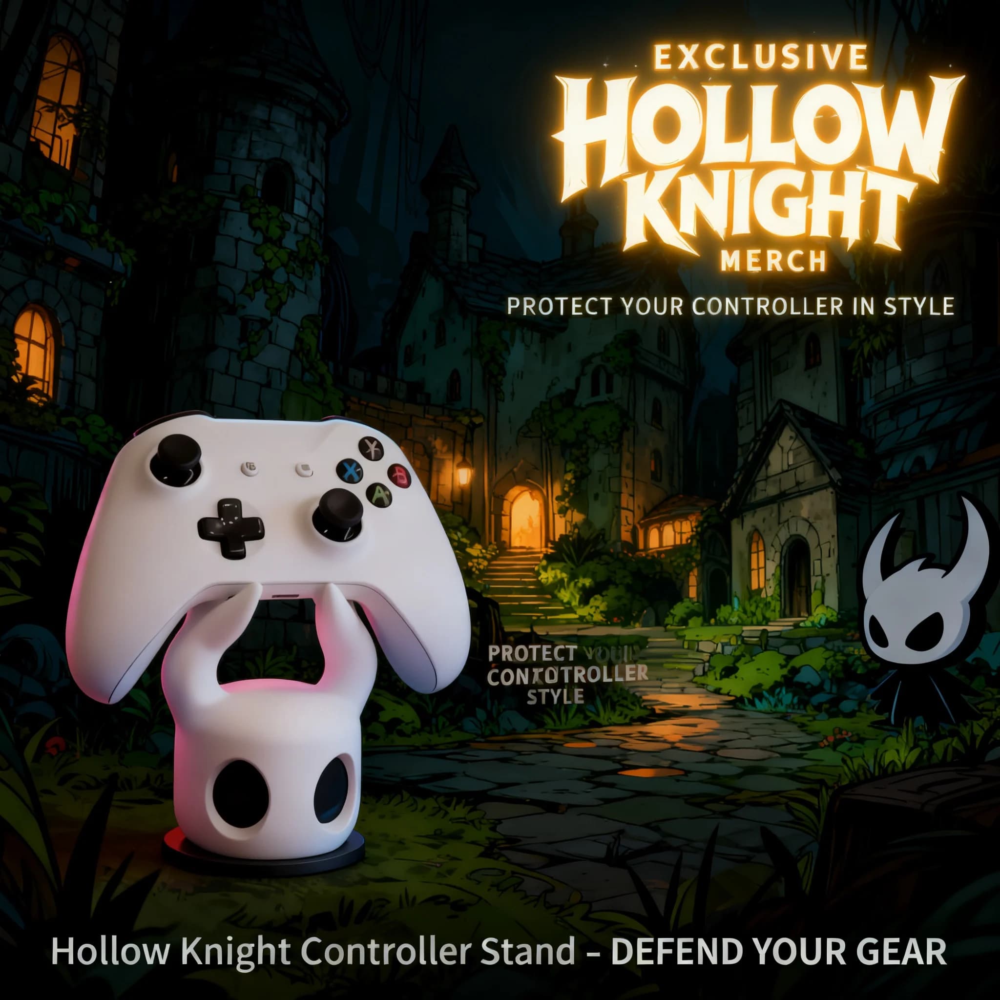 Supporto Universale per Controller di Gioco Tema Hollow Knight per PS4 PS5 Switch, Accessorio da Scrivania per Esposizione, Compatibile