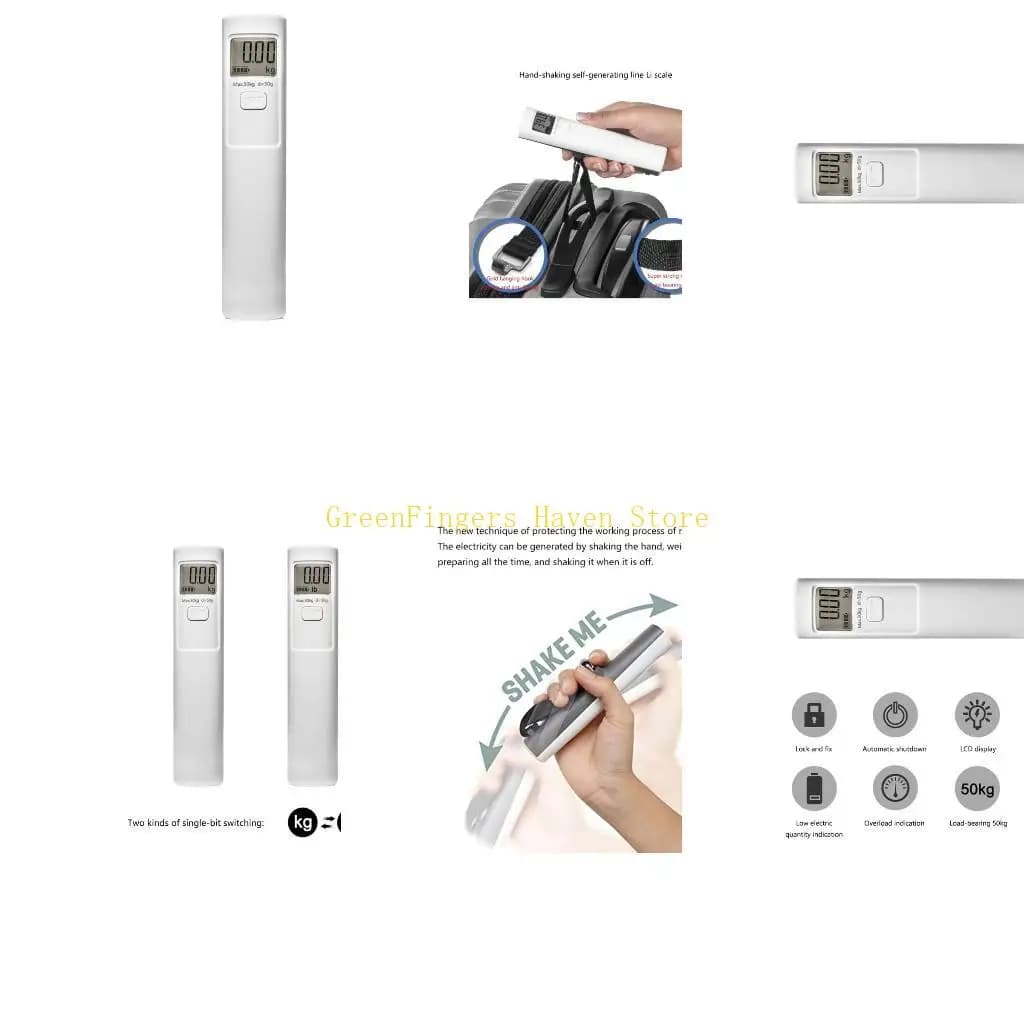F68D Bilancia per bagagli 110 libbre 50 kg Strumento peso digitale da viaggio portatile