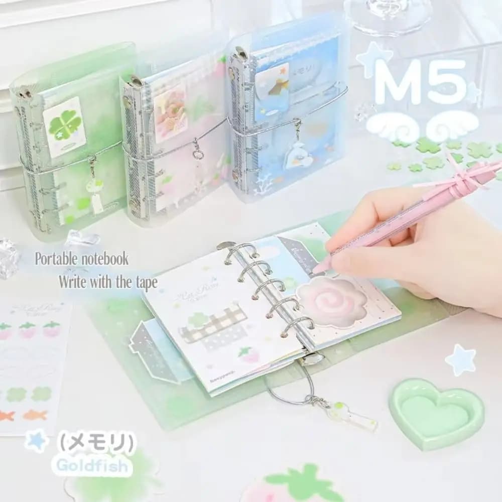 2025 Quaderni Kawaii M5 PP manuali portatili Parper Binder Planner