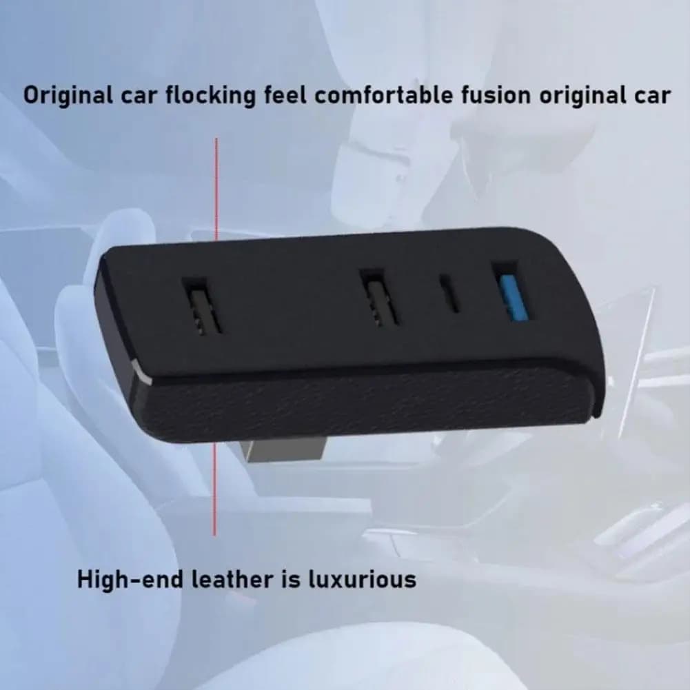 Car Docking Station for Tesla Y Renewal Edition USB Hub Extender Charger Adapter Car Accessories S1O3