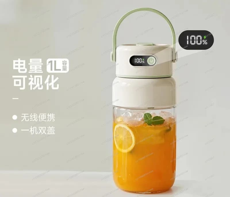 Portable Glass Juicer Cup Mini Rechargeable Blender Multifunctional Small Juice Maker for Home Dormitory Travel Fresh Fruit