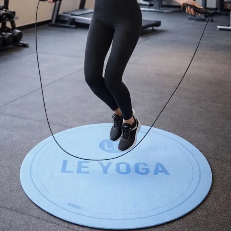 TPE Yoga Mat Jump Rope Mat Non Slip Shockproof Quiet Floor Mat for Home Gym