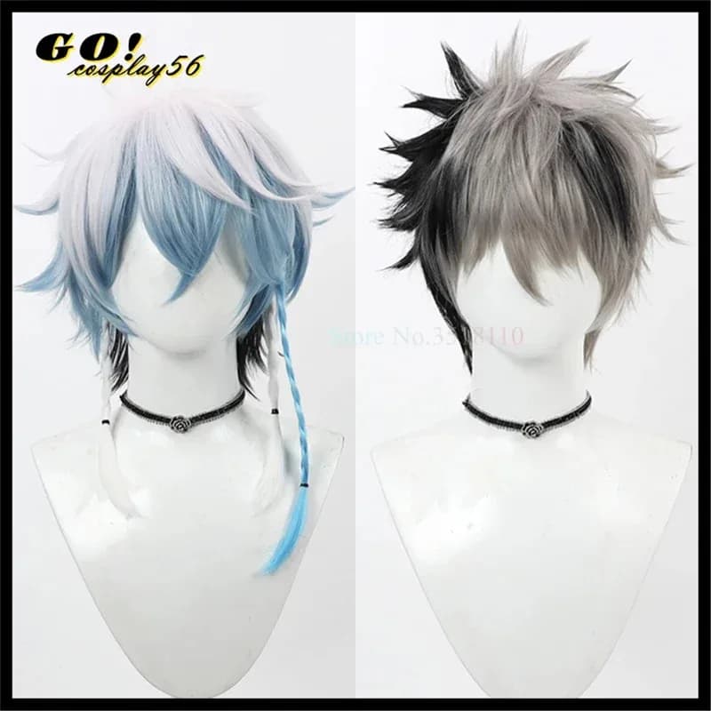 l2025l New Cosplay HOLOSTARS ON ARMIS Octavio Crimzon Ruze Cosplay Wig Straight Hair Vtuber Virtual Idol Youtuber Girls Headwear