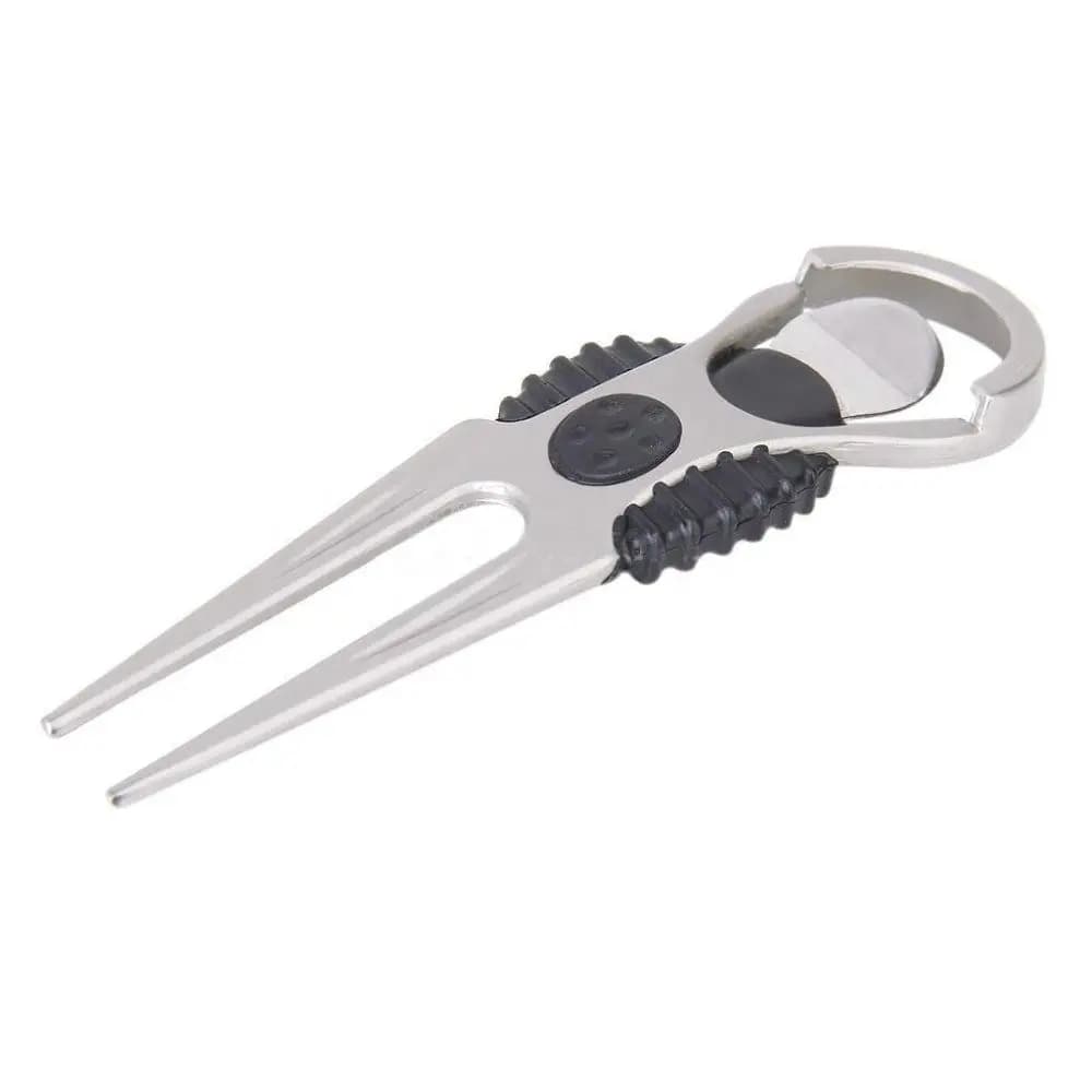 Golf Gift Anti-slip Golf Ball Marker Fork Zinc Alloy Easy to use Golf Divot Tool Reusable Lightweight Golf Divot Repair