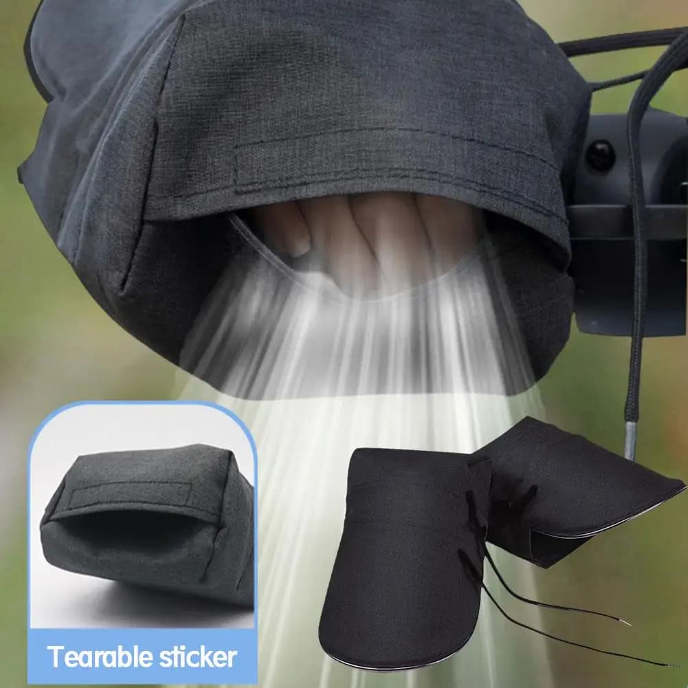 1 Pair Motorcycles Handlebar Gloves Waterproof Windproof Sun Protection Gloves For Most Motorbikes Scooters ATVs Snowmobile S8T2