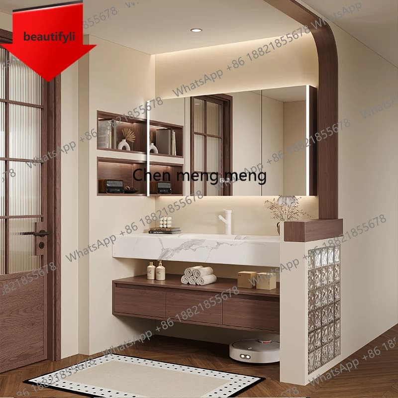 Organizzatore per Armadietto Bagno con Specchio, Cassetti Moderni per Cosmetici, Mobile Bagno Sottile con Vetrina, Arredamento Casa